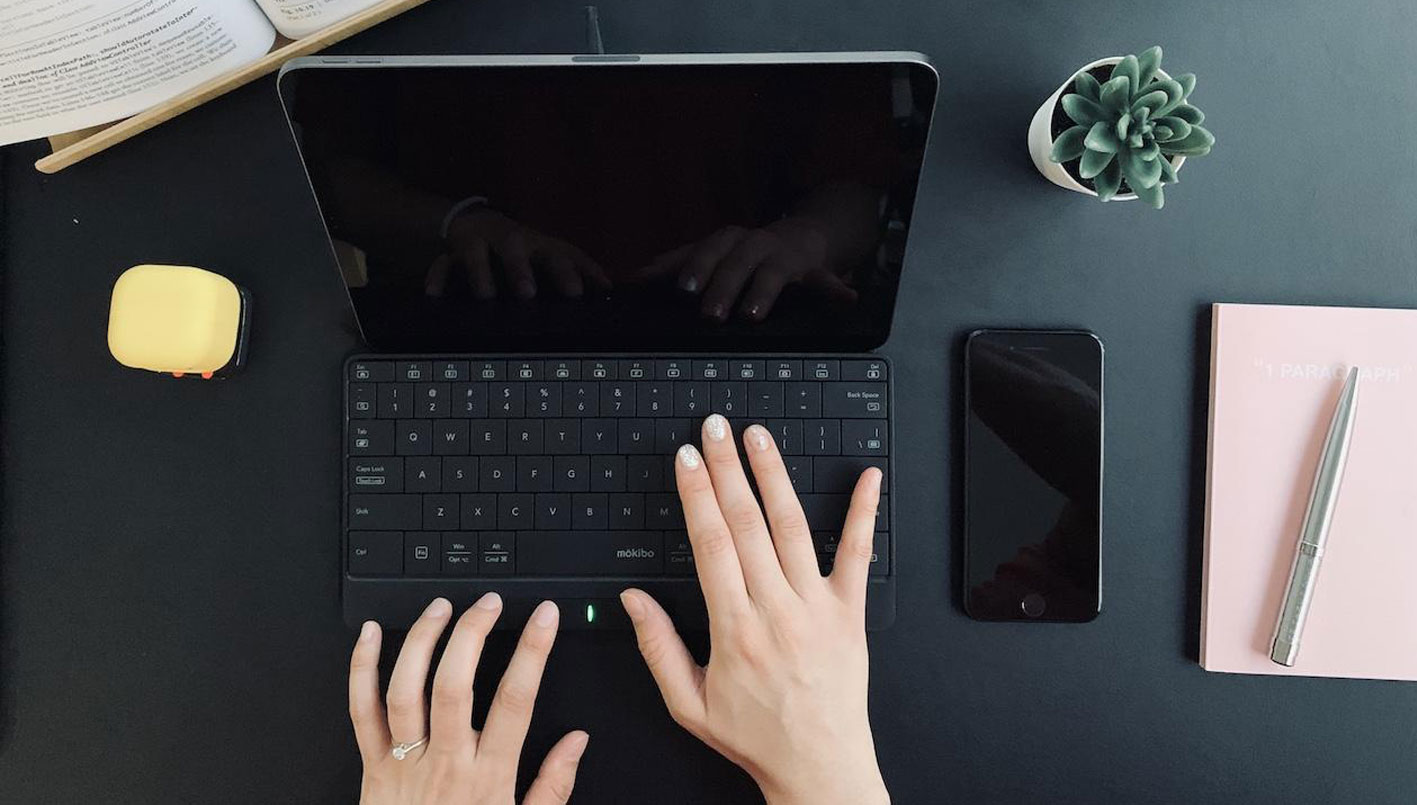 Das mokibo Multi-Device-Keyboard mit Touchpad