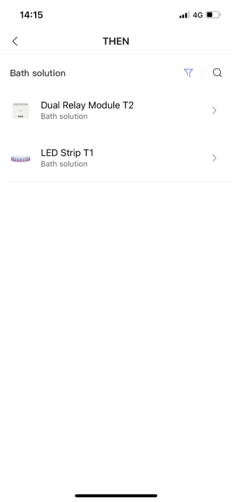 Farbänderung des LED-Streifens T1 in ein dynamisches Regenbogenmuster bei Inaktivität ,LED Strip T1